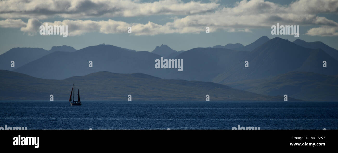 The Inner Sound between Skye and Raasay Stock Photo