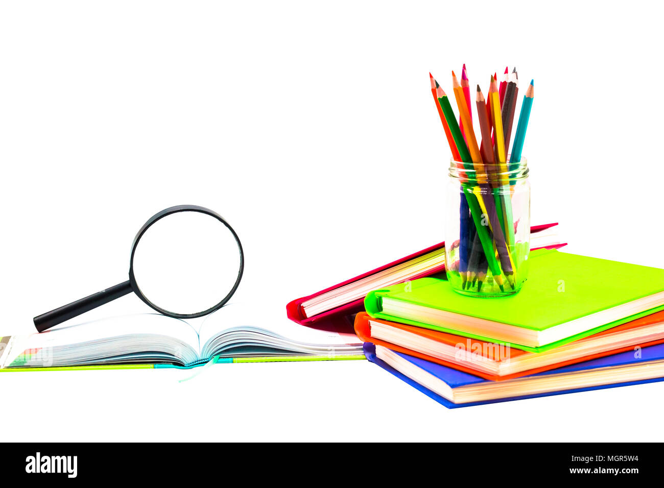 Pens and pencils and books hi-res stock photography and images - Alamy