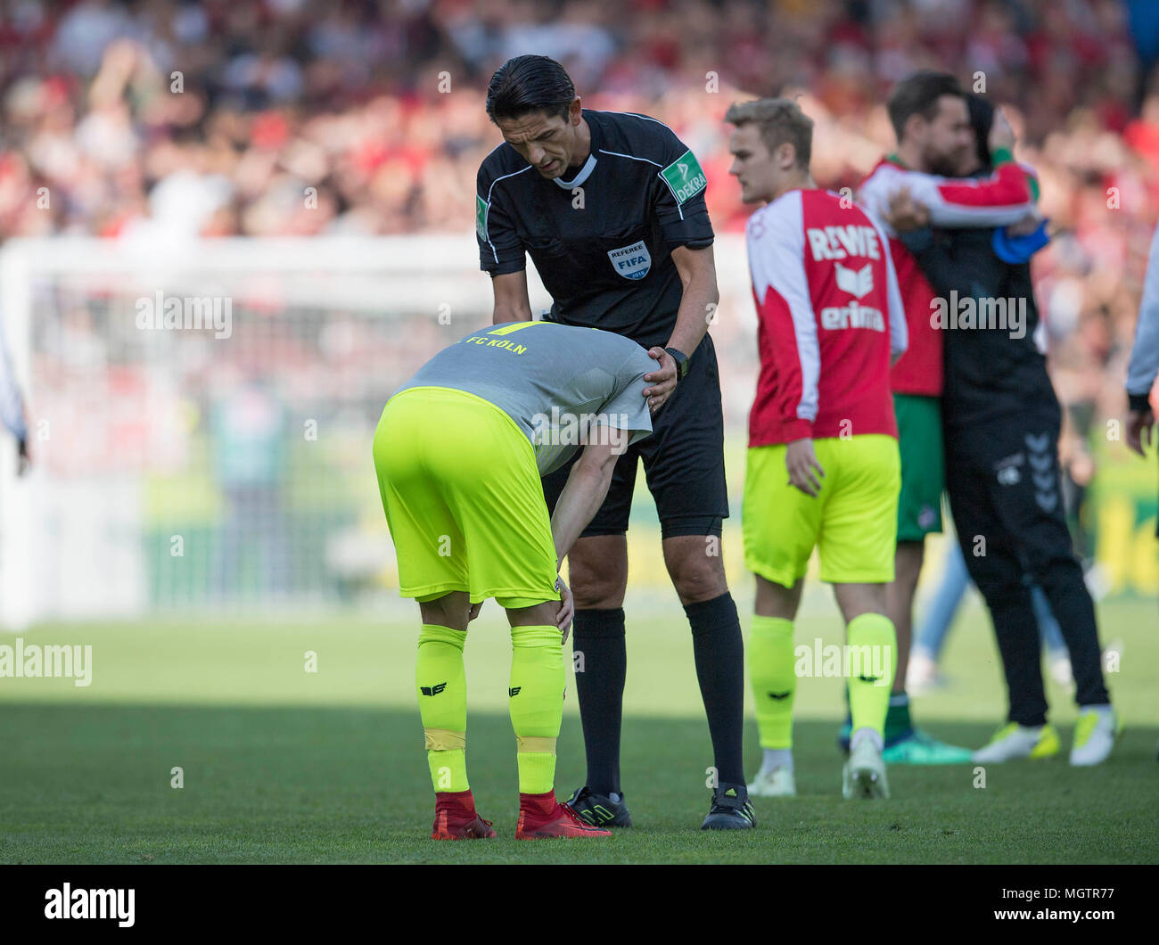 Referee Deniz Aytekin R Trostet Marcel Risse K After The Match
