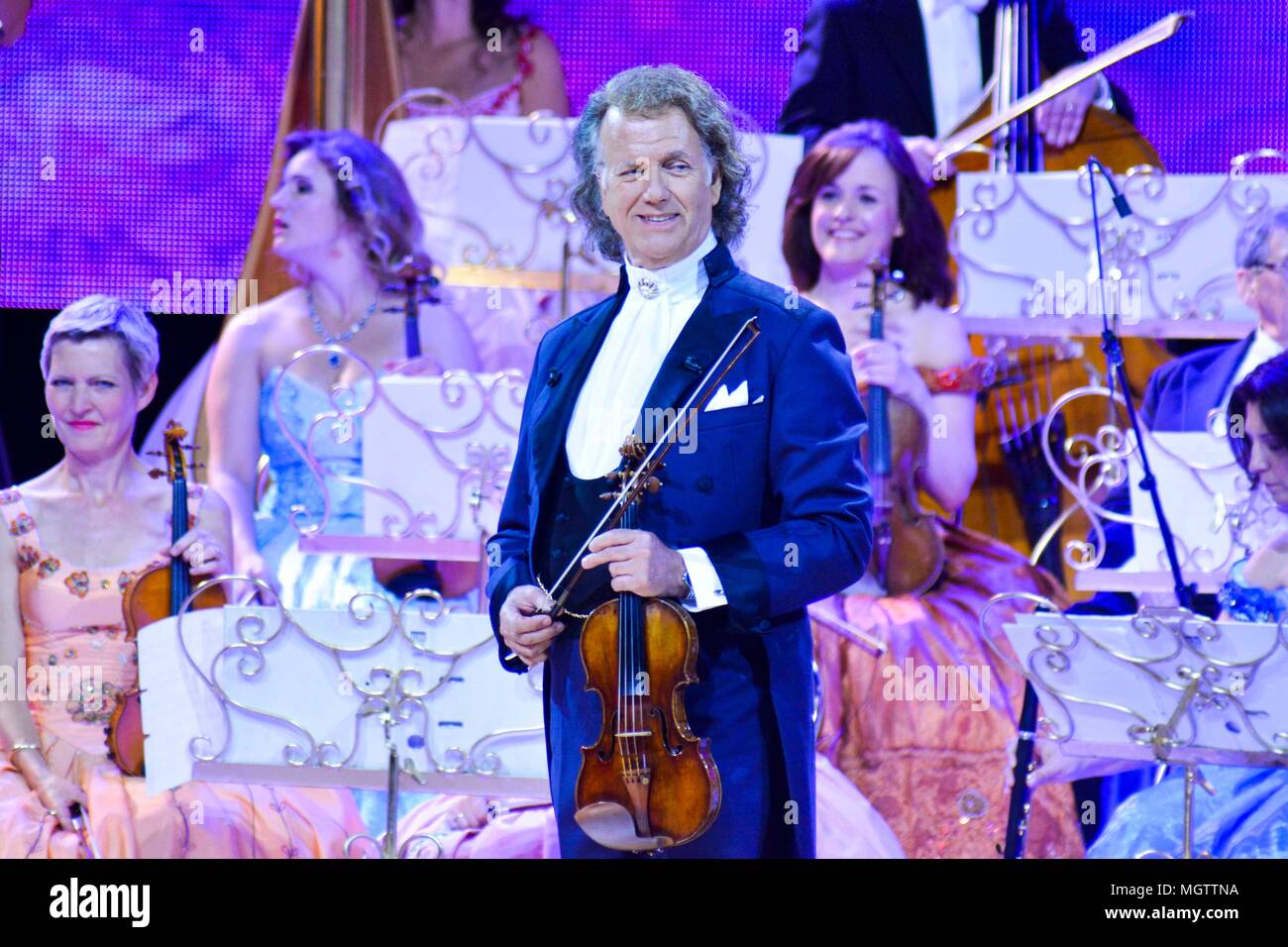Cologne Germany 27th Apr 2018 Andre Leon Marie Nicolas Rieu Dutch Violinist Orchestra Leader At The