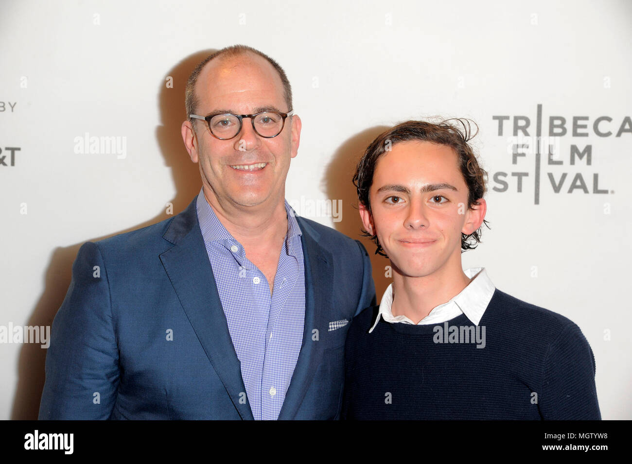 New York, USA - April 28, 2018: David Nevins attends Showtime's World Premiere of The Fourth Estate at Tribeca Film Festival Screening at BMCC Tribeca Performing Arts Center on April 28, 2018 in New York City. Credit: Ron Adar/Alamy Live News Stock Photo