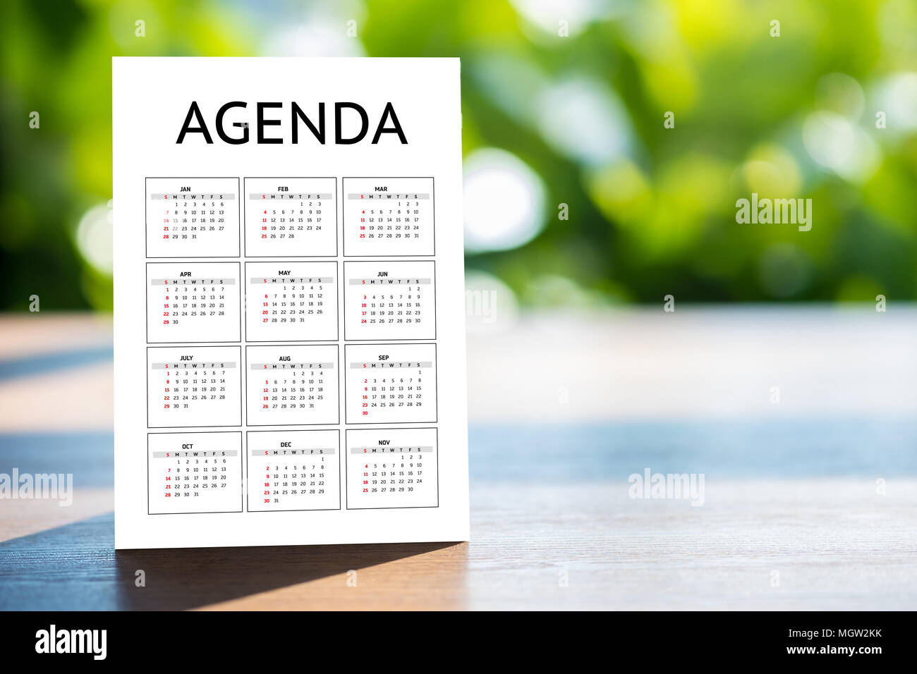 Activity schedule sign hi-res stock photography and images - Alamy