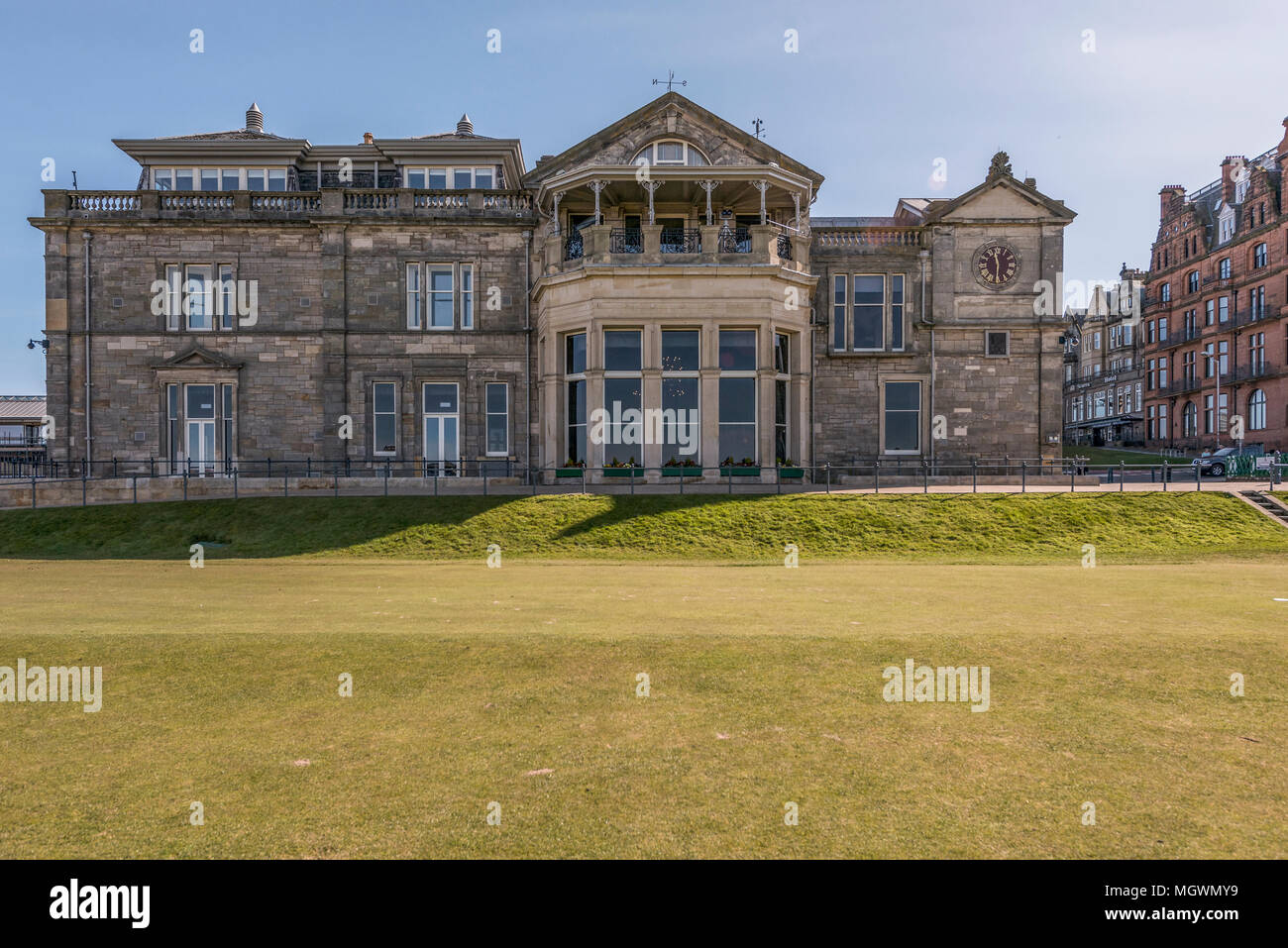 St Andrews links with the Royal and Ancient clubhouse in the background