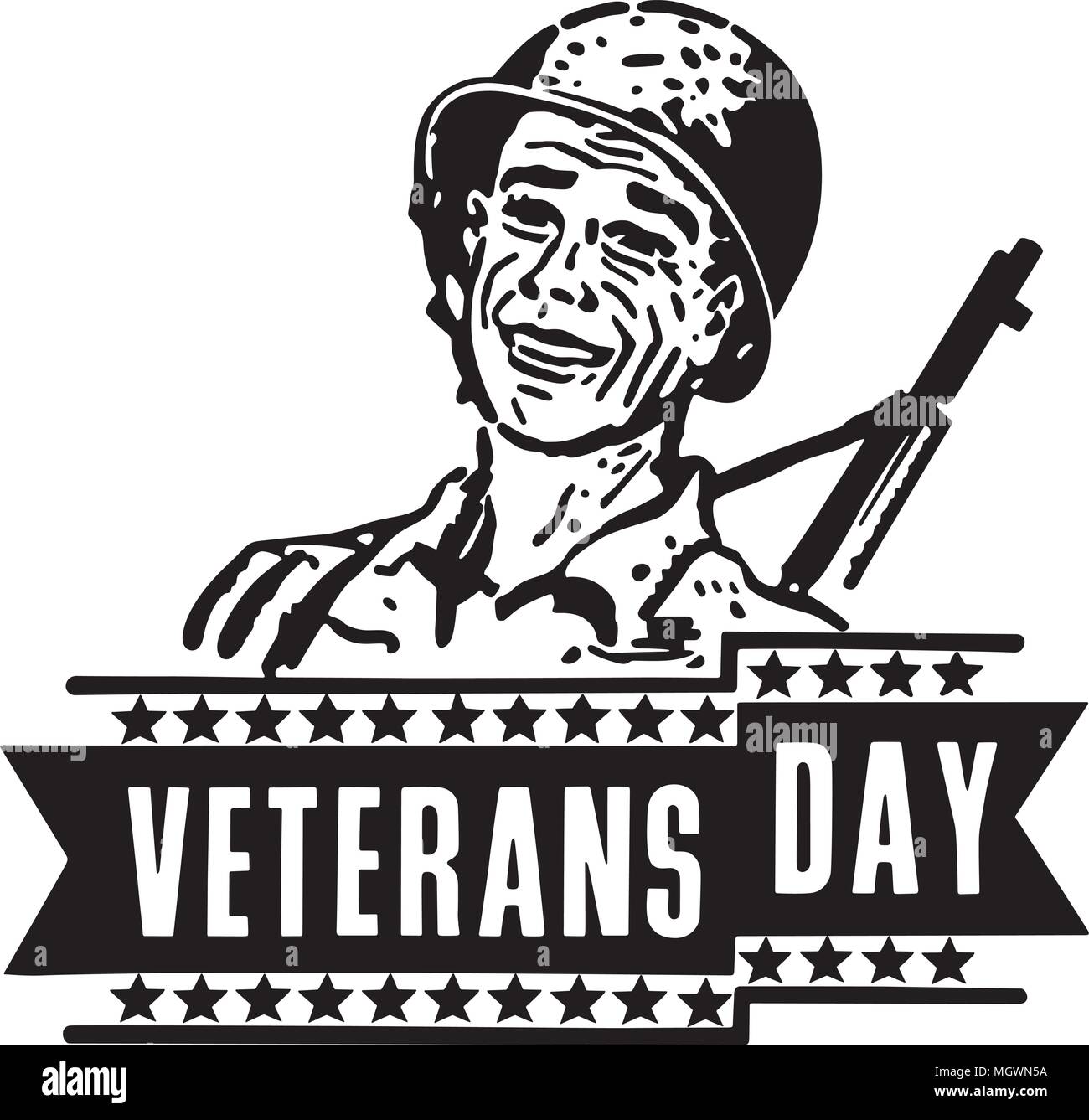 Veterans Day Clip Art Black And White