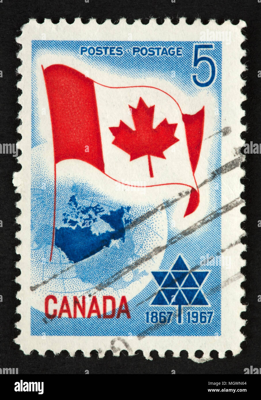 Canadian postage stamp Stock Photo Alamy