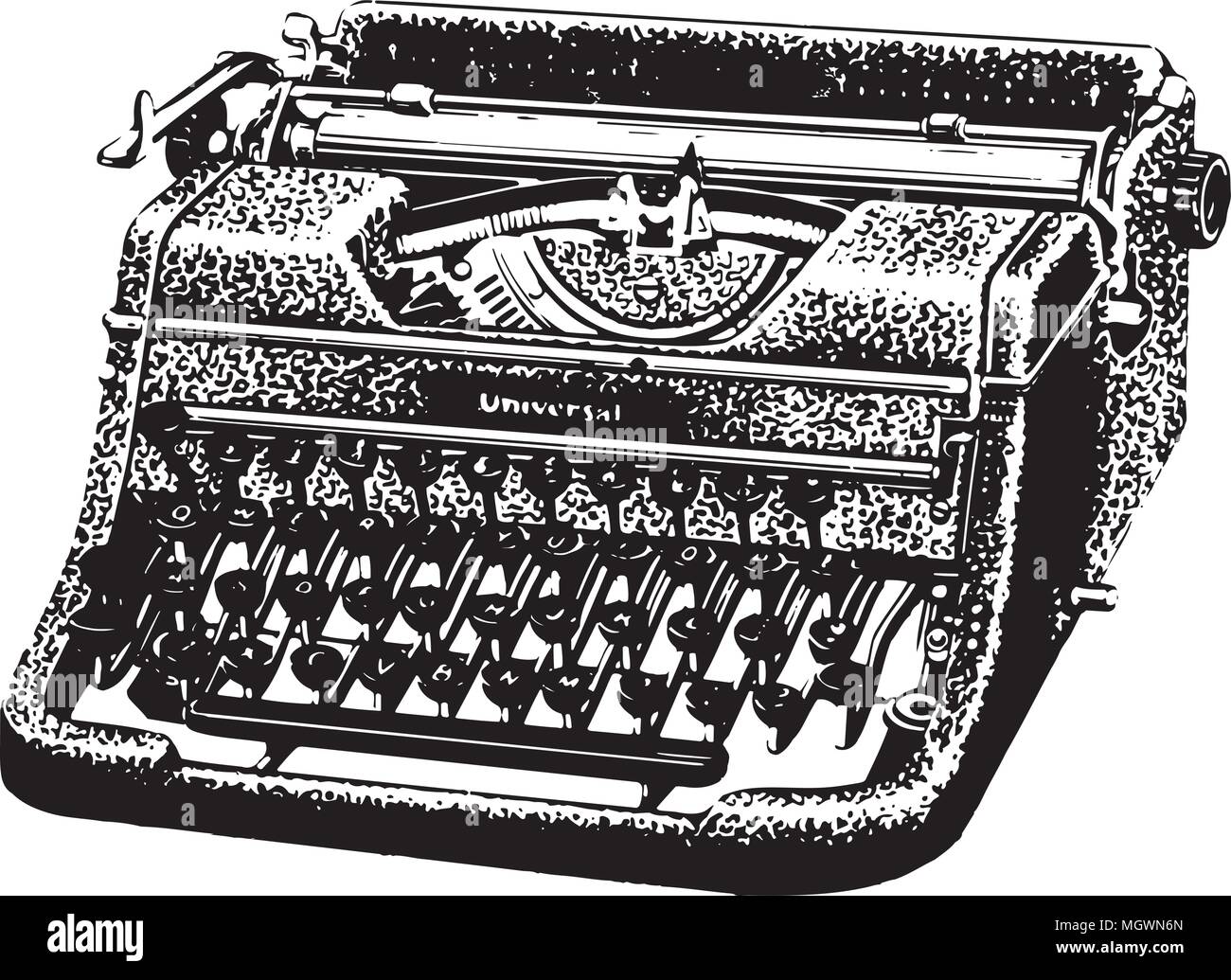 Vintage Typewriter Clipart
