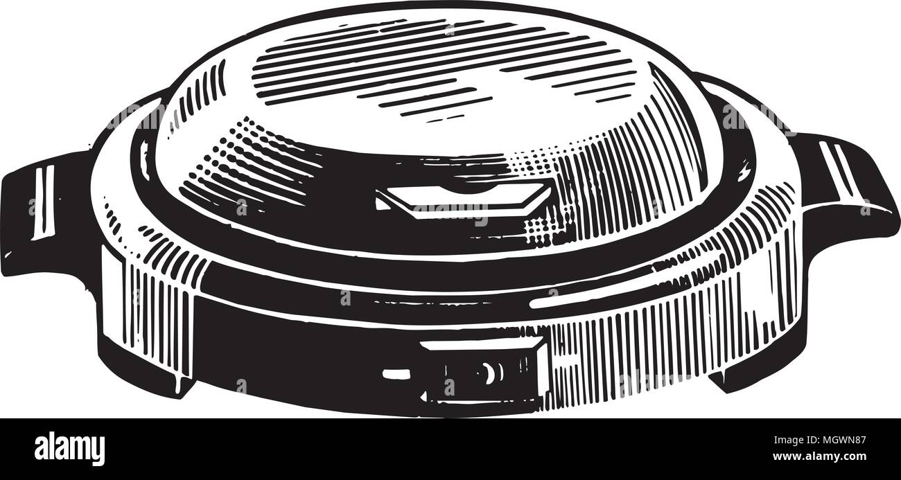 Waffle Iron Retro Clipart Illustration Stock Vector Image & Art Alamy