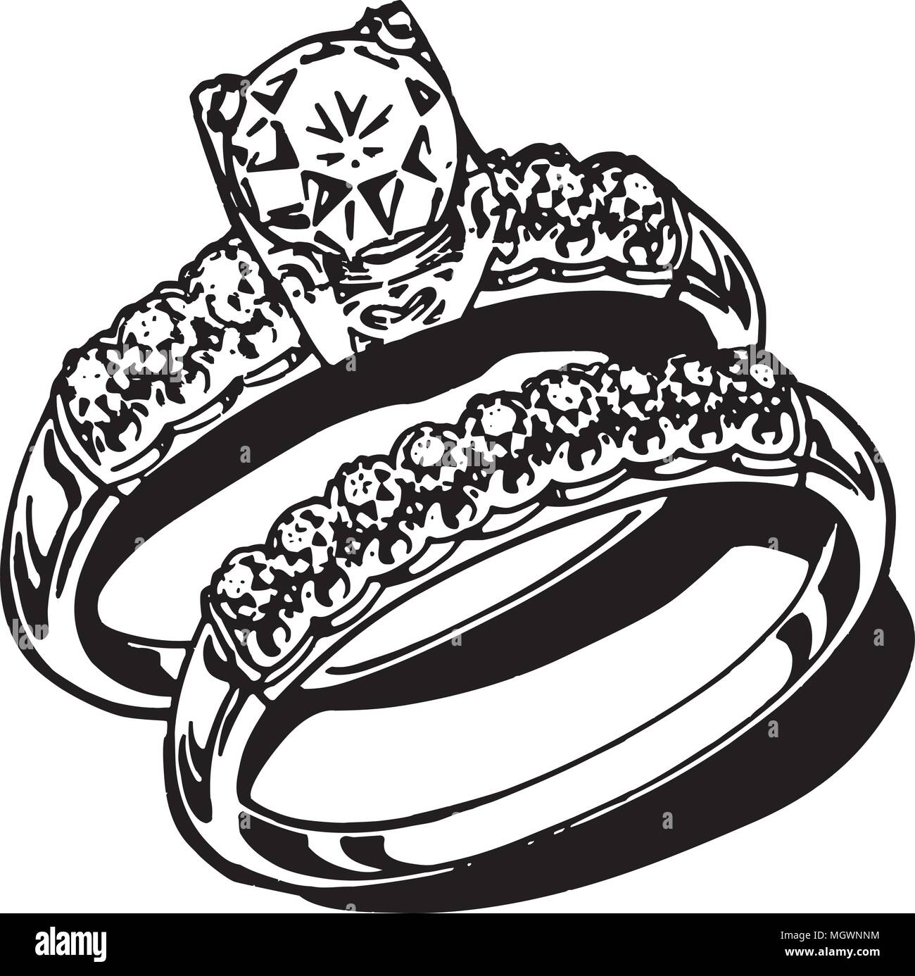 Wedding Couple Rings Stock Illustrations, Cliparts and Royalty Free Wedding  Couple Rings Vectors