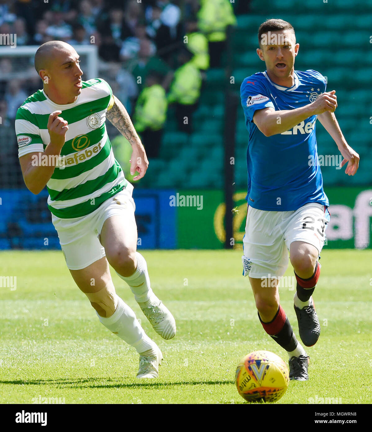 Jason Scotland Rangers Rangers' Jason Holt goes past Celtic's Scott Brown during the Ladbrokes ...