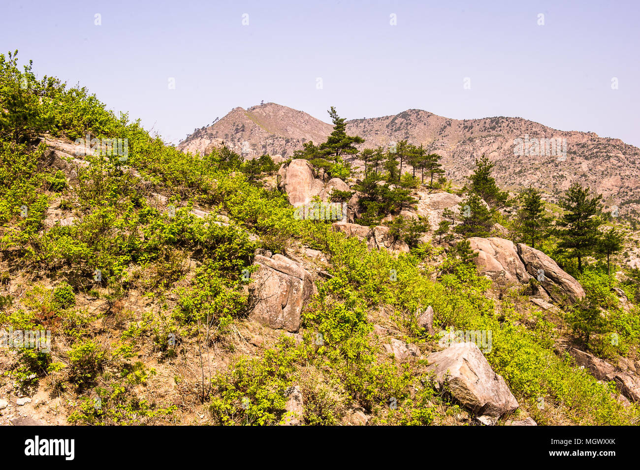 Mount Kumgang (Diamond Mountain) of the Mount Kumgang Tourist Region in North Korea Stock Photo