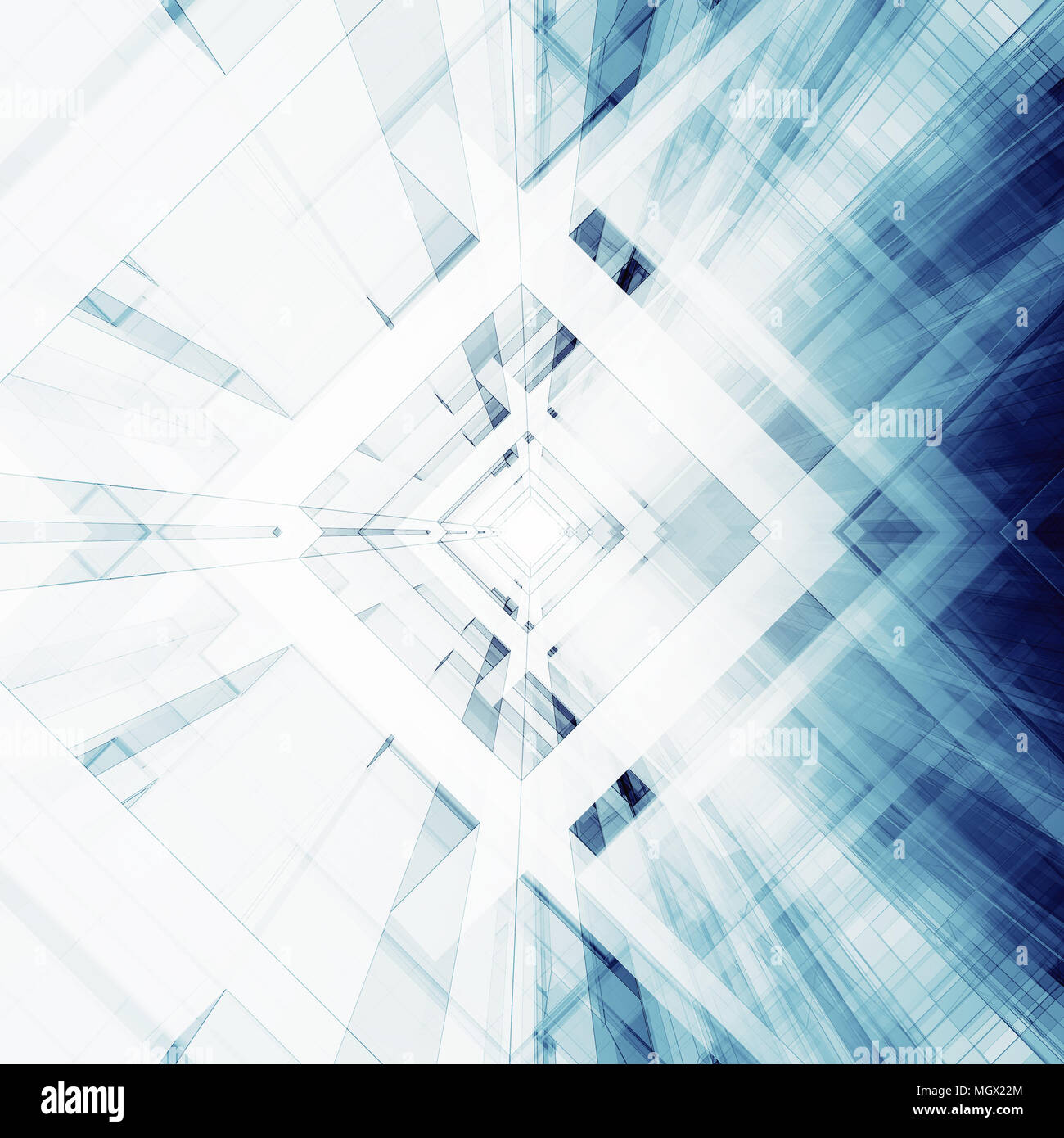 Abstract architecture background. 3d rendering Stock Photo - Alamy