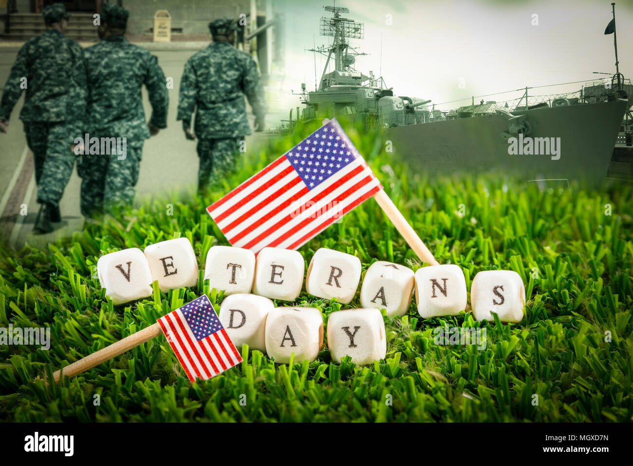 Veterans Day collage Stock Photo Alamy