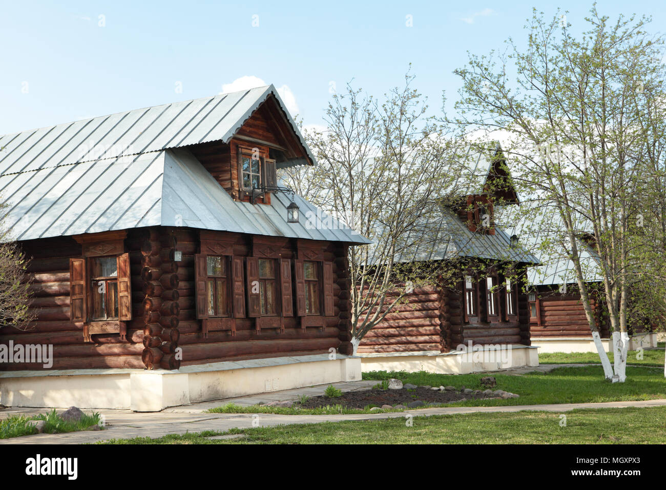 Wooden houses in Suzdal, Russia Stock Photo - Alamy