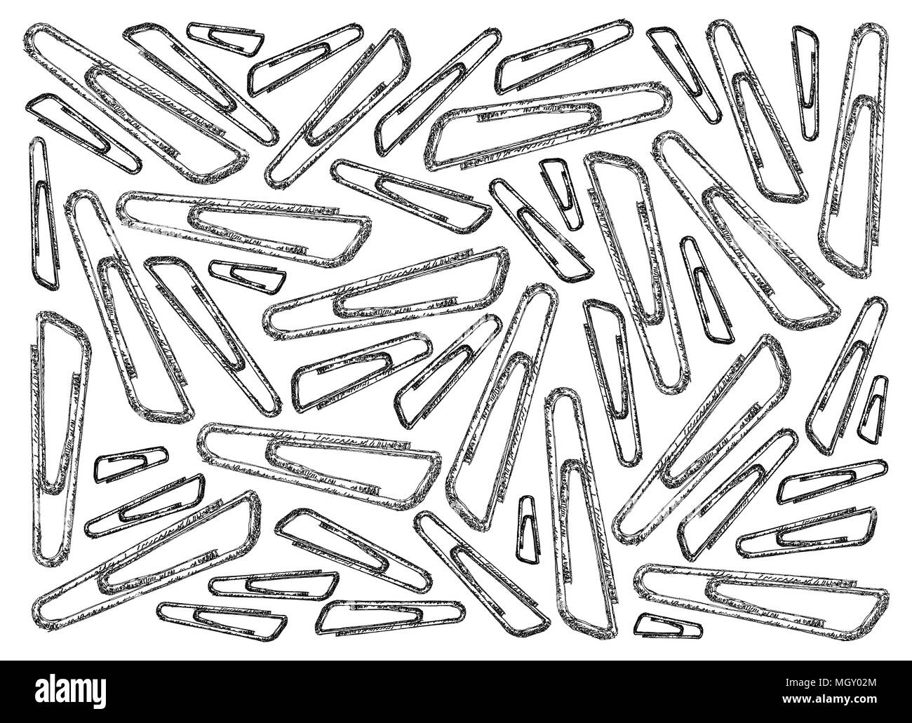 Office Supplies, Illustration Wallpaper Background of Hand Drawn Sketch