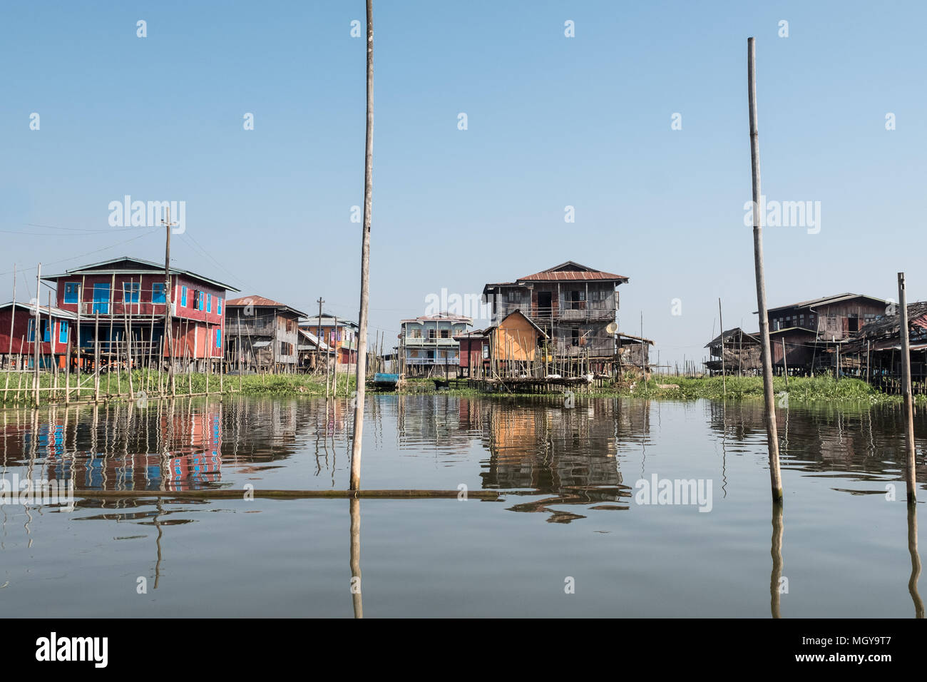 Water Inle Traditional Village on Water Inle Lake Myanmar Stock Photo - Alamy