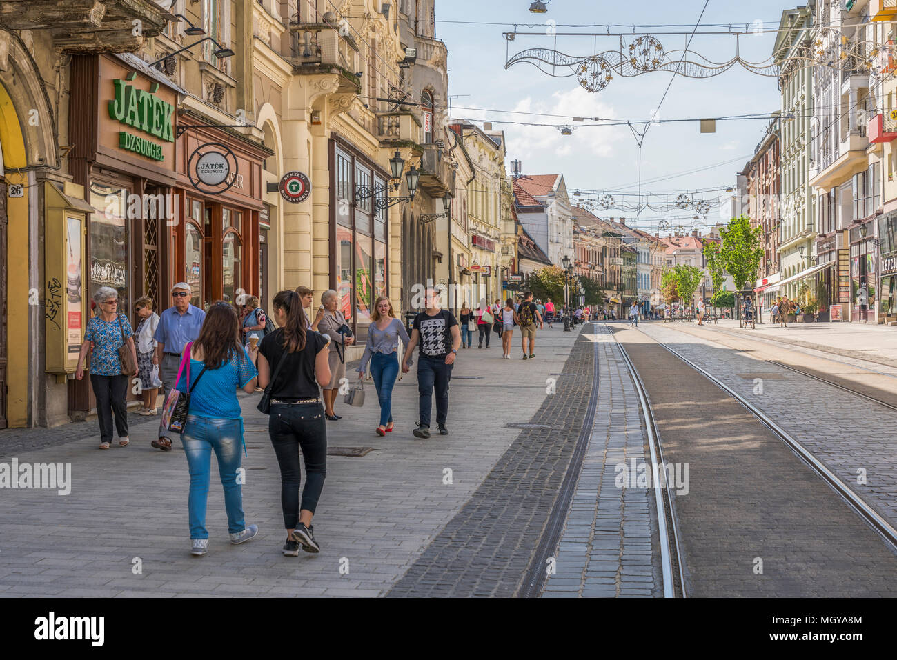 Downtown of Miskolc, city in north of Hungary Stock Photo - Alamy