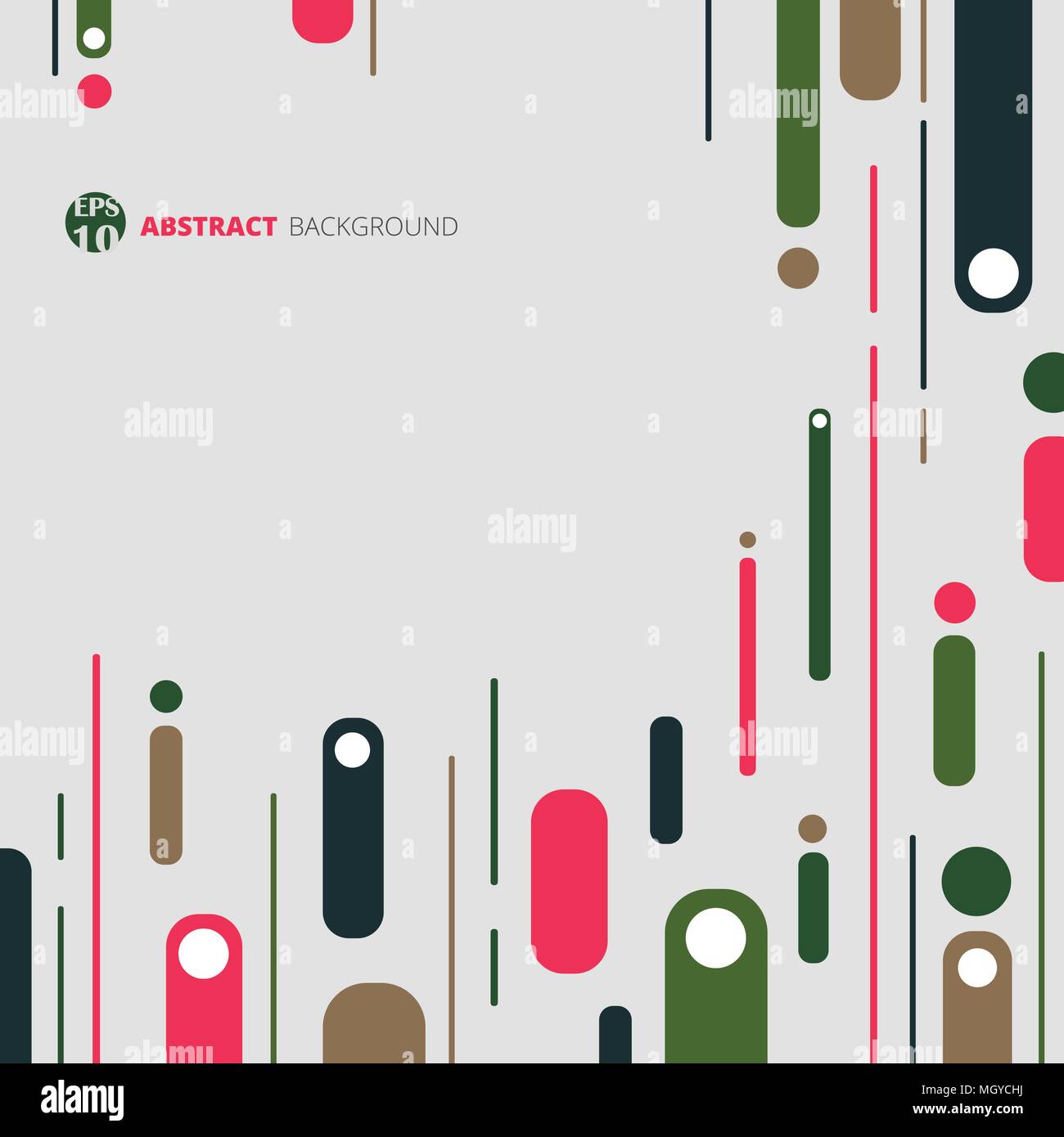 Abstract of retro geometric pattern background, vector eps10 Stock ...