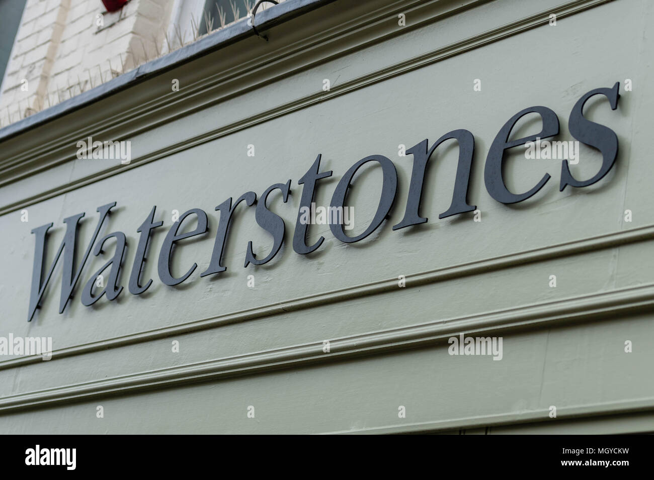 Waterstones book store frontage and signage in Brentwood Essex Stock