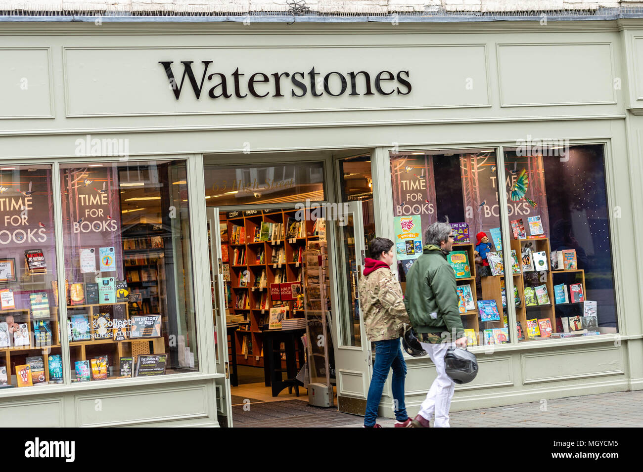Waterstones book store frontage and signage in Brentwood Essex Stock Photo