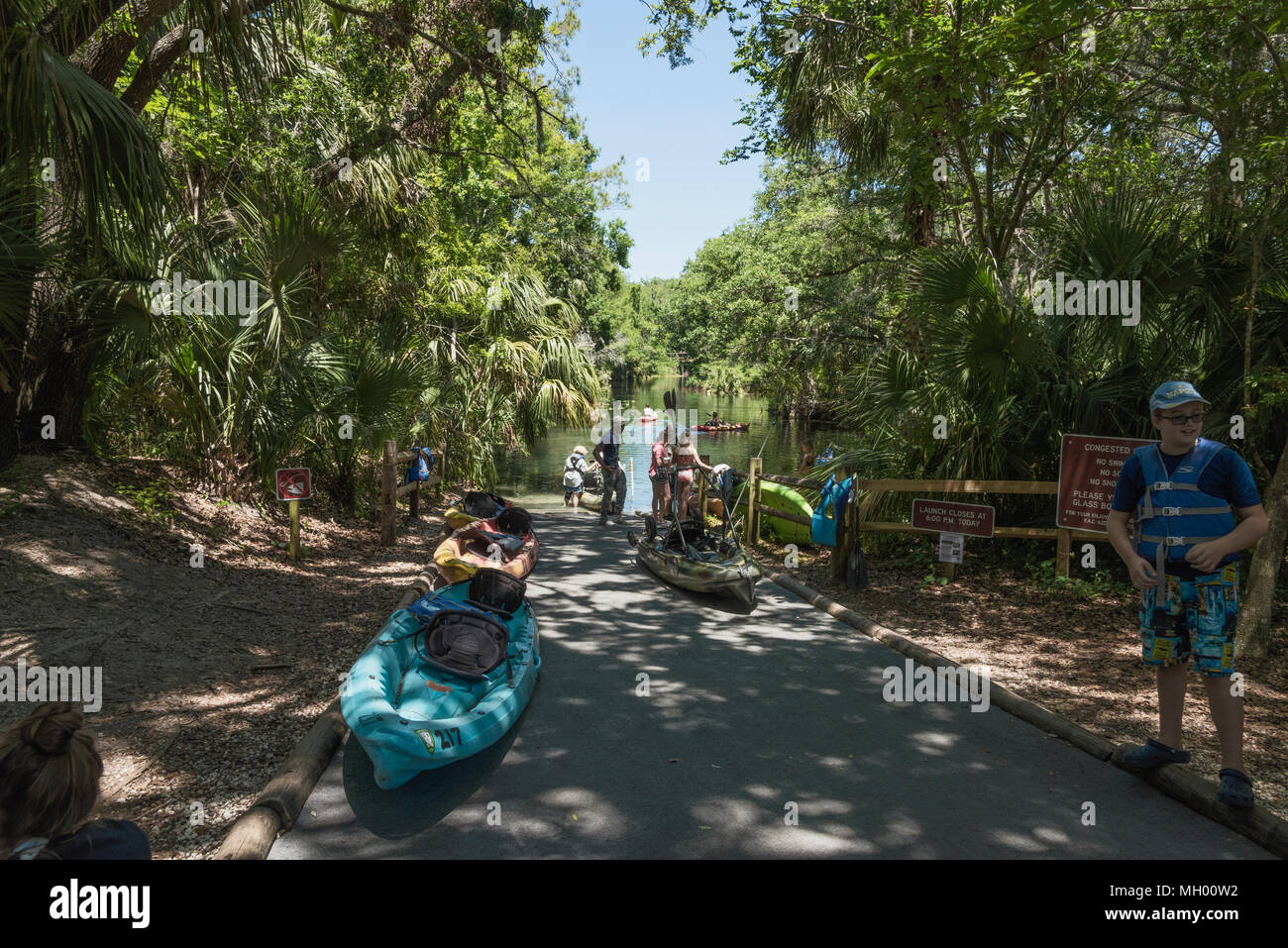 Kayaking the Silver Springs River in Ocala, Florida USA Stock Photo Alamy