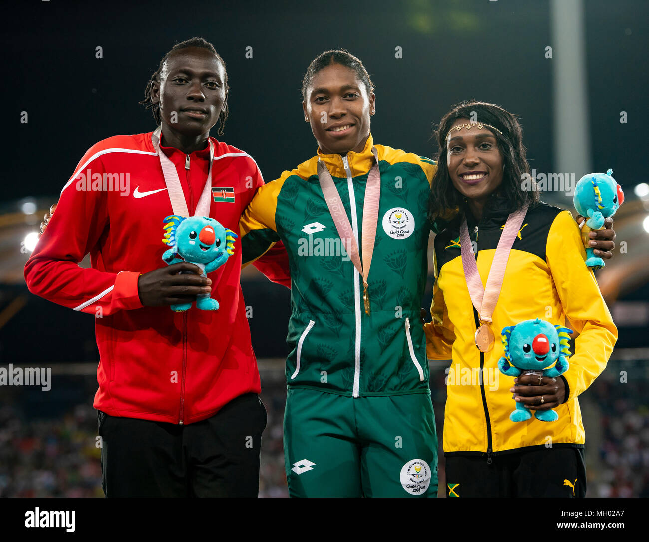 Women's 800m Medal Games 2018 Stock Photo Alamy