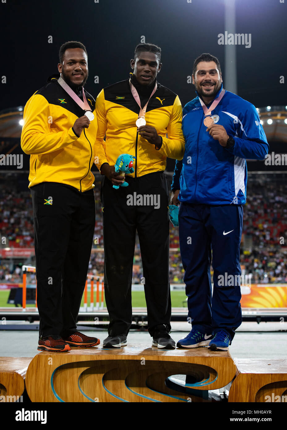 Men's Discus Medal Games 2018 Stock Photo Alamy