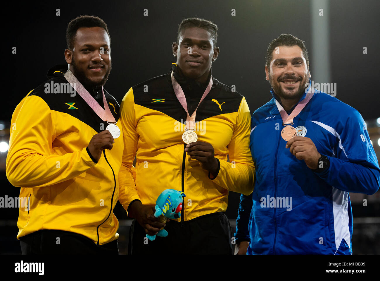 Men's Discus Medal Games 2018 Stock Photo Alamy