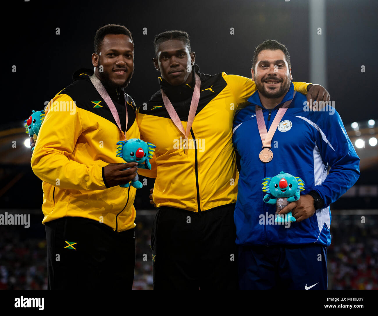 Men's Discus Medal Games 2018 Stock Photo Alamy