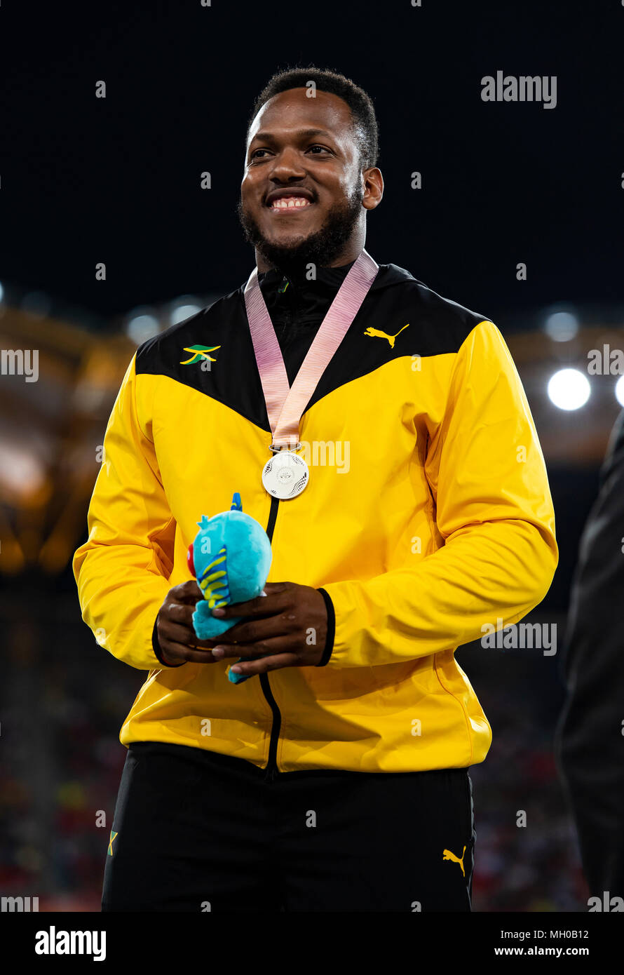 Men's Discus Medal Games 2018 Stock Photo Alamy