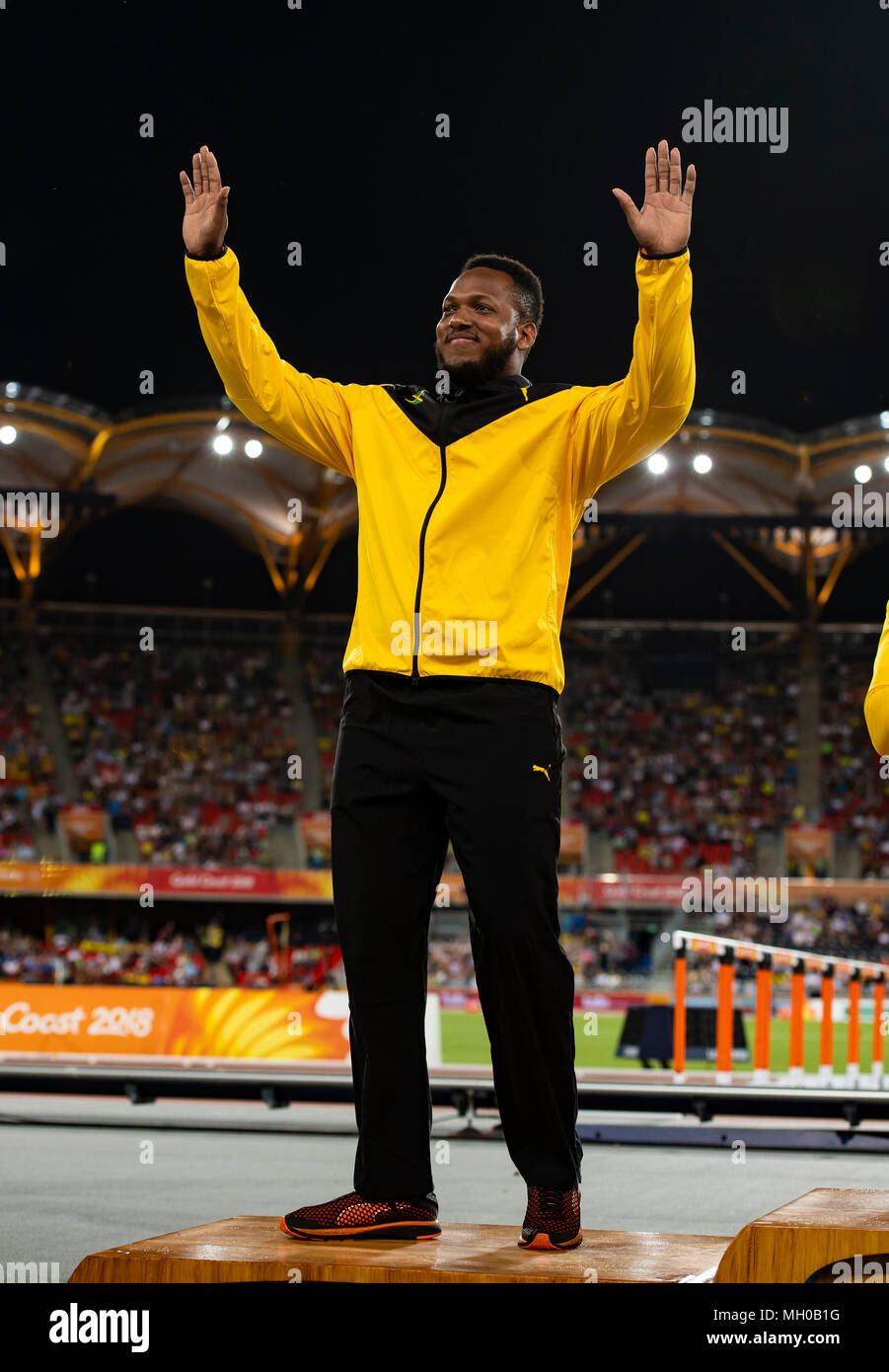 Men's Discus Medal Games 2018 Stock Photo Alamy