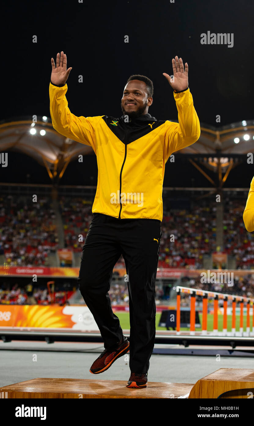 Men's Discus Medal Games 2018 Stock Photo Alamy