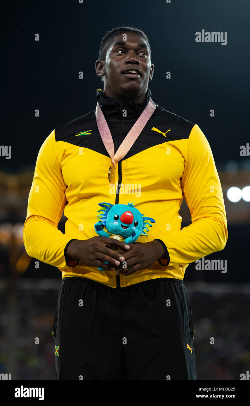 Men's Discus Medal Games 2018 Stock Photo Alamy