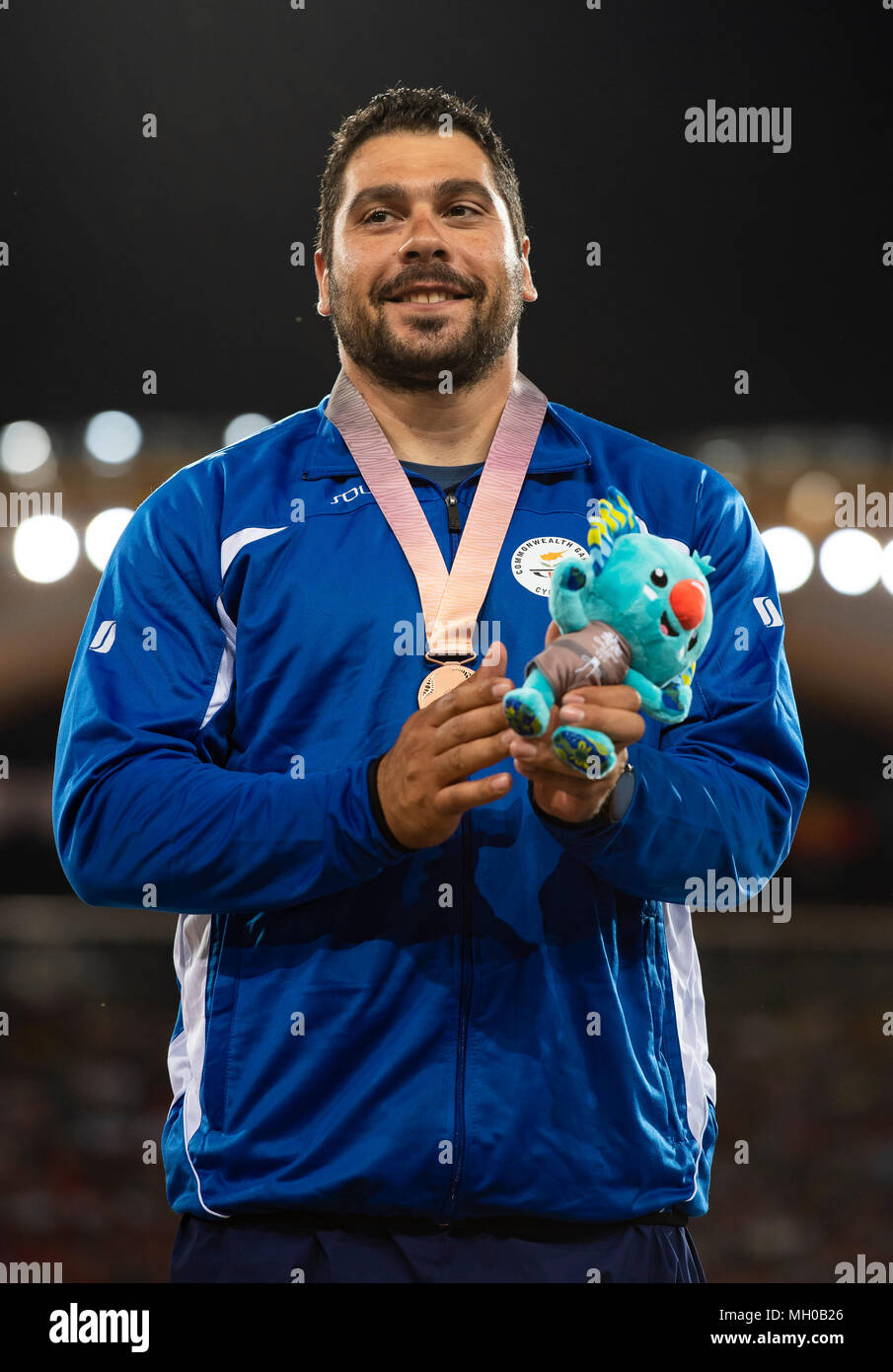 Men's Discus Medal Games 2018 Stock Photo Alamy