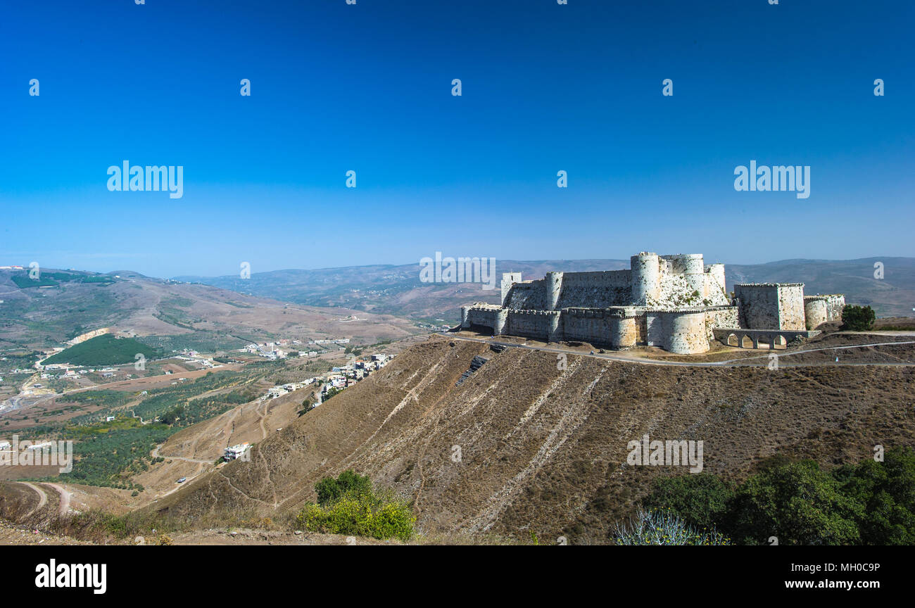 Krak des Chevaliers, also Crac des Chevaliers, is a Crusader castle in ...