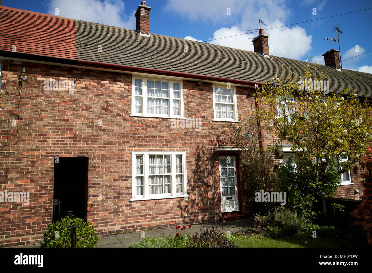 mccartney family home home to paul mccartney forthlin road liverpool merseyside england uk Stock