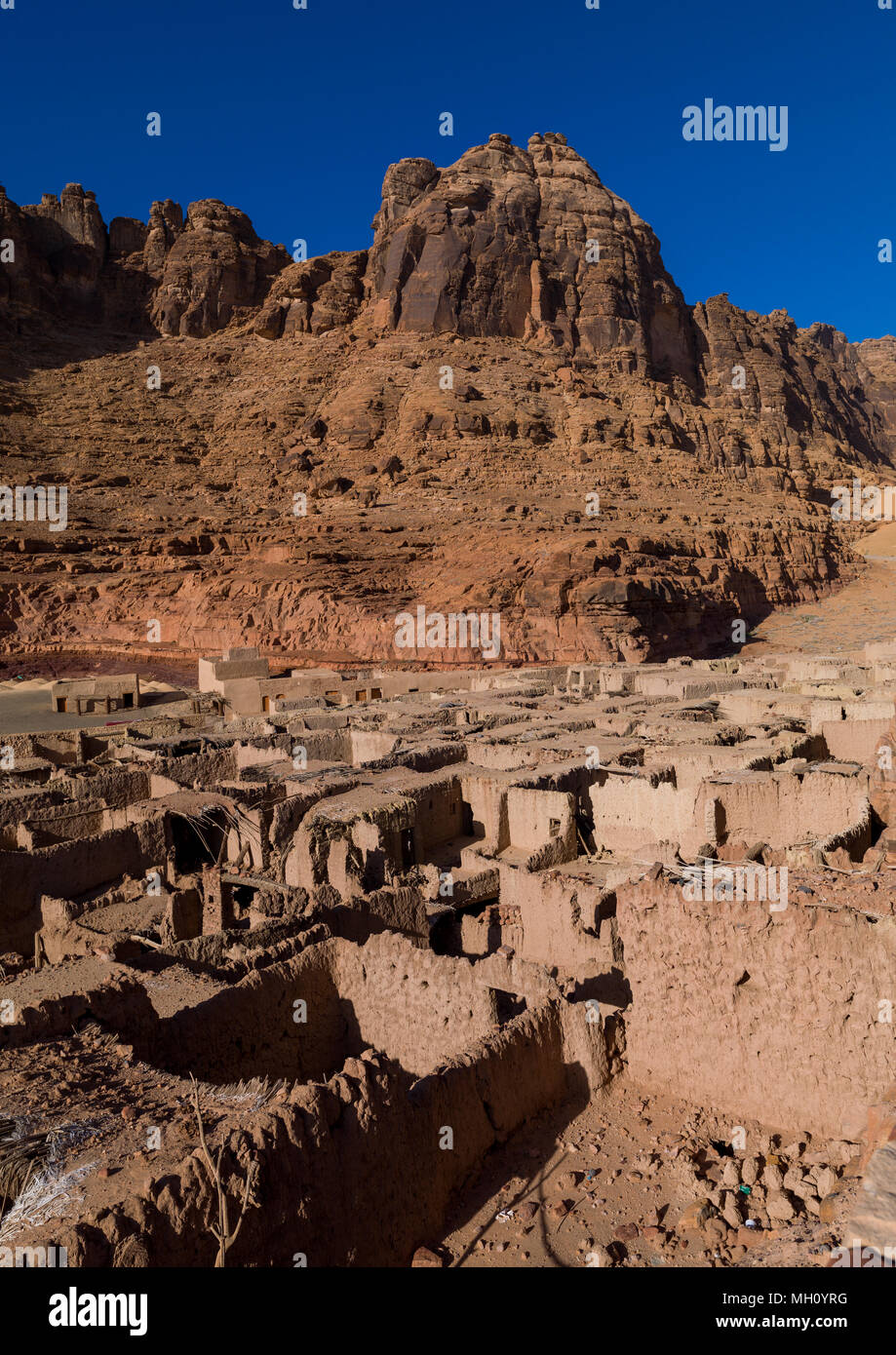Alula old town with adobe houses, Al Madinah Province, AlUla, Saudi