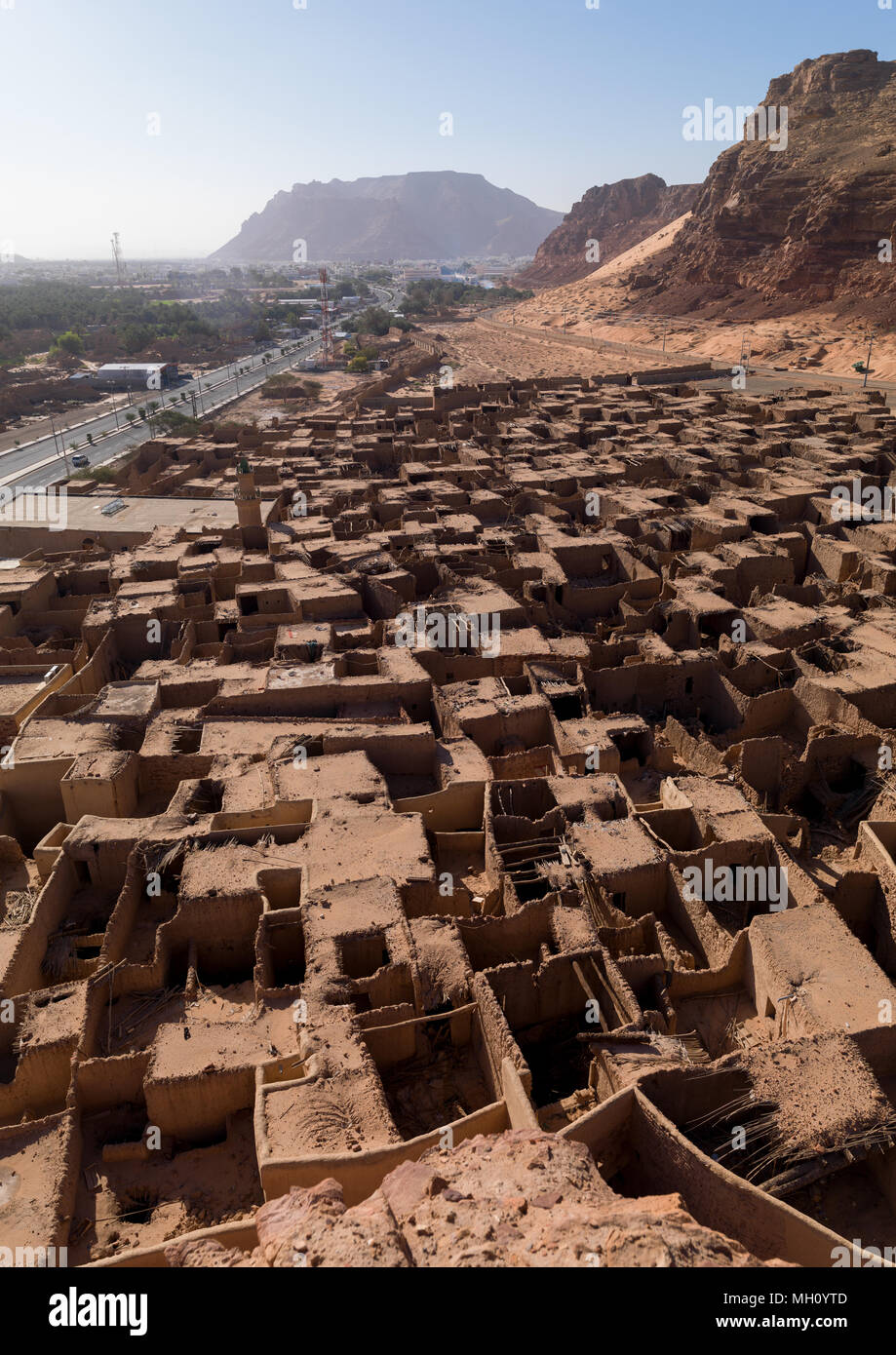 Alula old town with adobe houses, Al Madinah Province, AlUla, Saudi