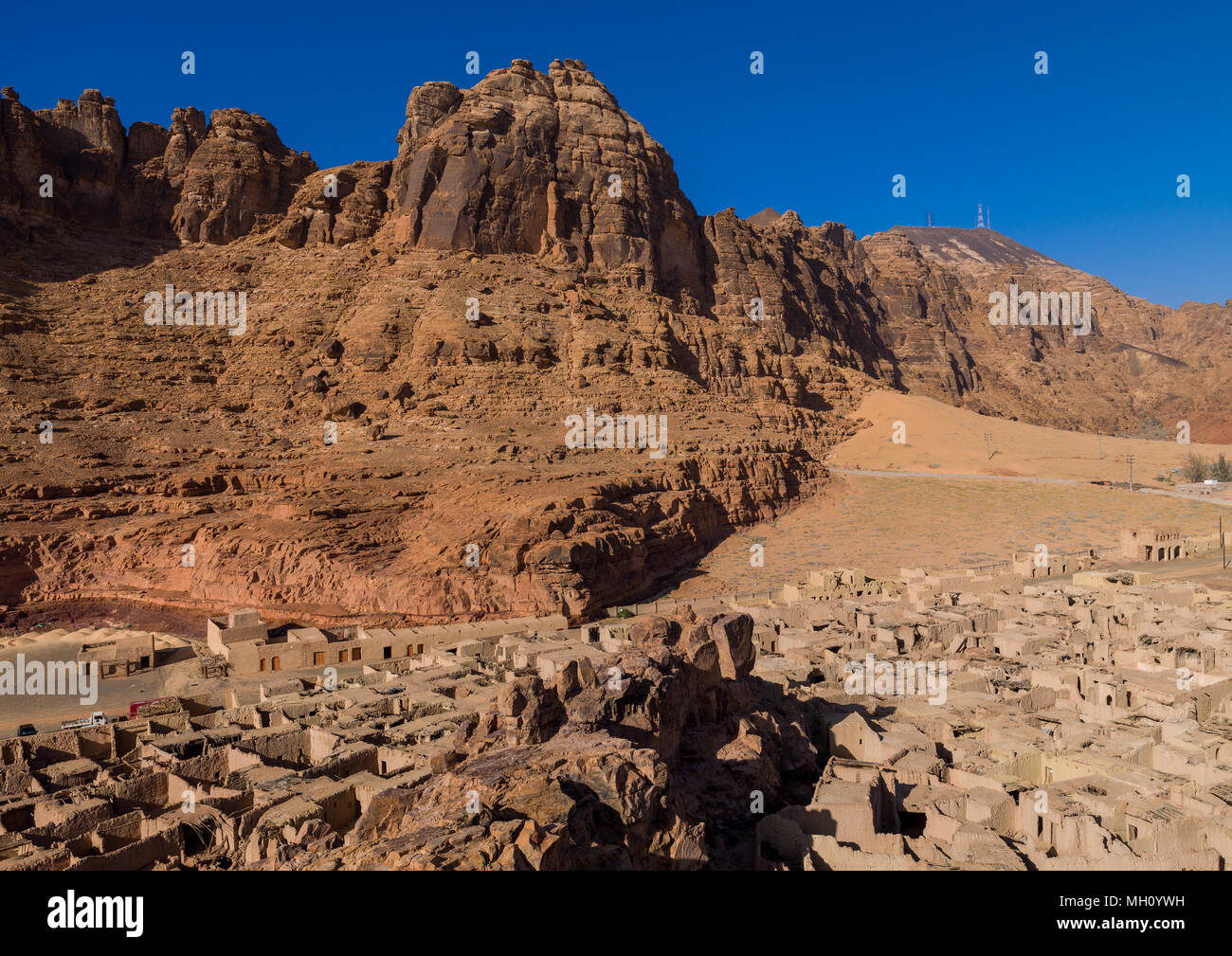 Alula old town with adobe houses, Al Madinah Province, AlUla, Saudi