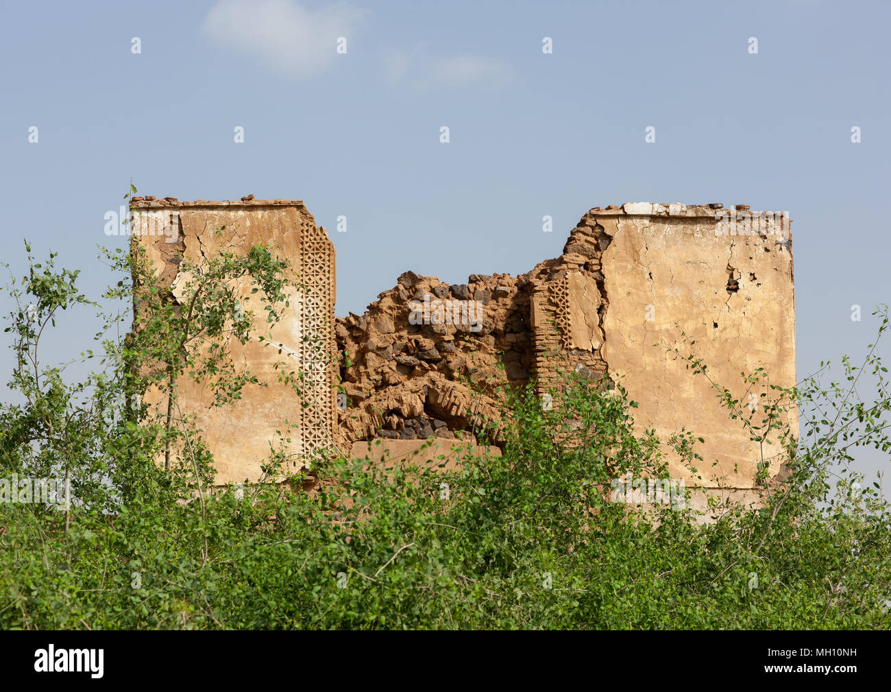 Ruins of the idriss palace, Jizan Region, Jizan, Saudi Arabia Stock