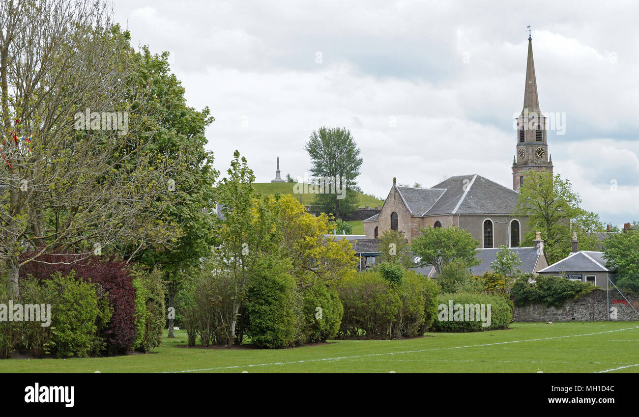 Strathaven Park, John Hastie Park, South Lanarkshire on a Sunny Day Stock Photo