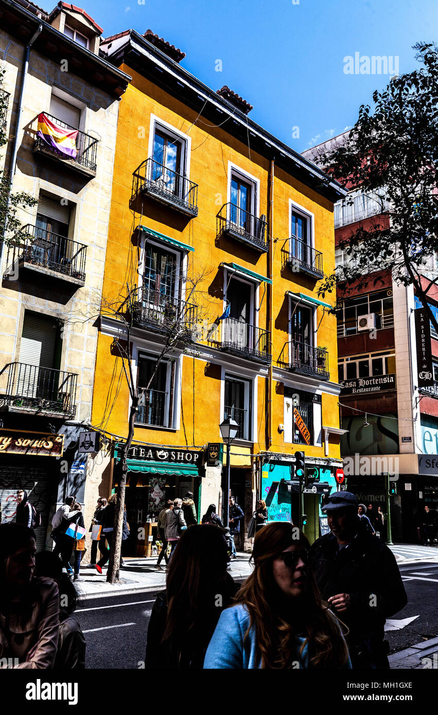 Calle de Fuencarral, Madrid, Spain Stock Photo - Alamy