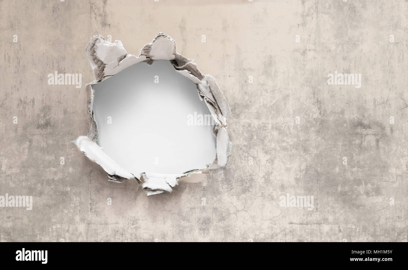 grunge yellow wall background Stock Photo