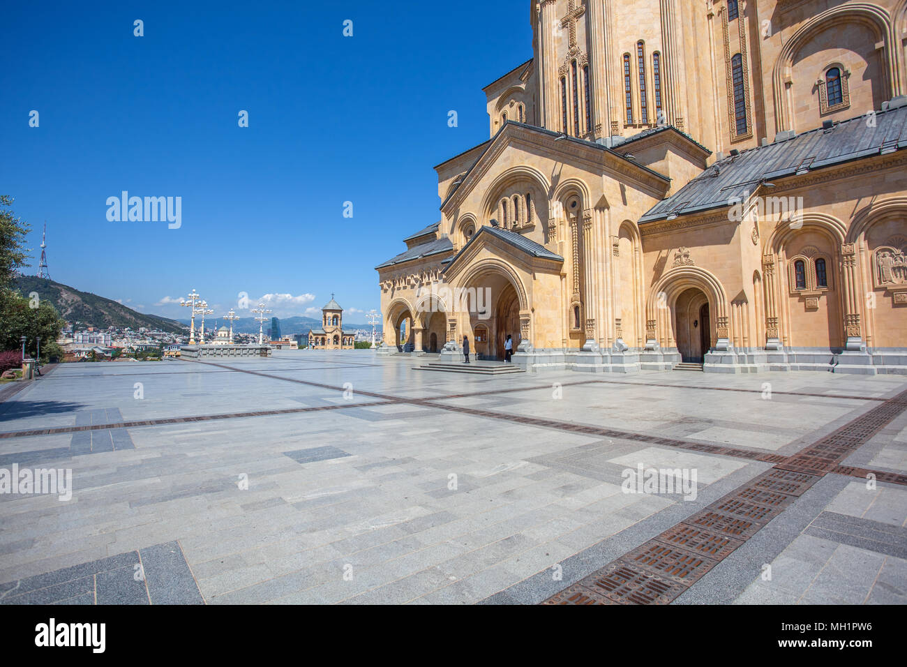 The Holy Trinity Cathedral of Tbilisi commonly known as Sameba in ...