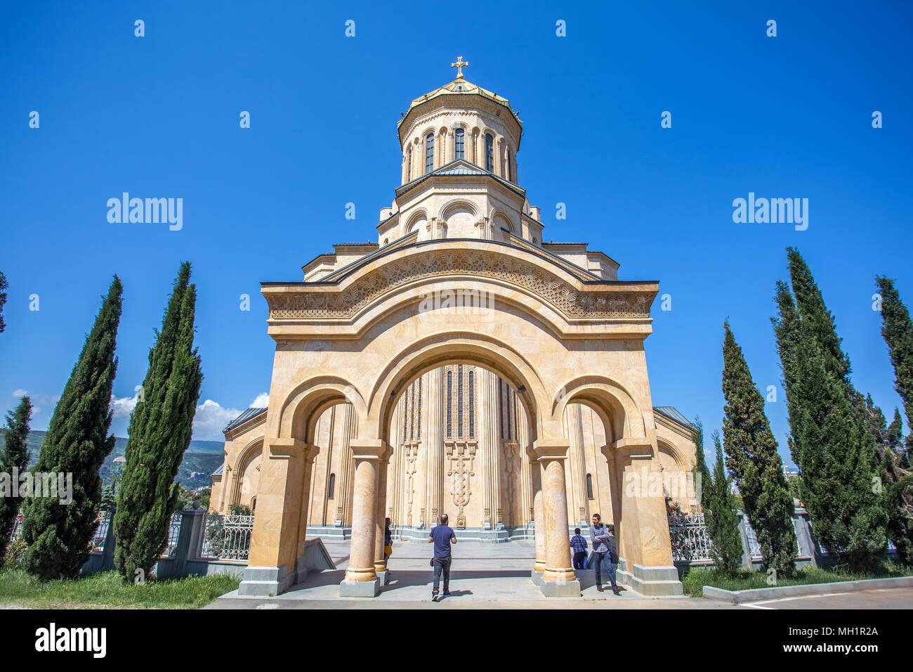 The Holy Trinity Cathedral of Tbilisi commonly known as Sameba in ...