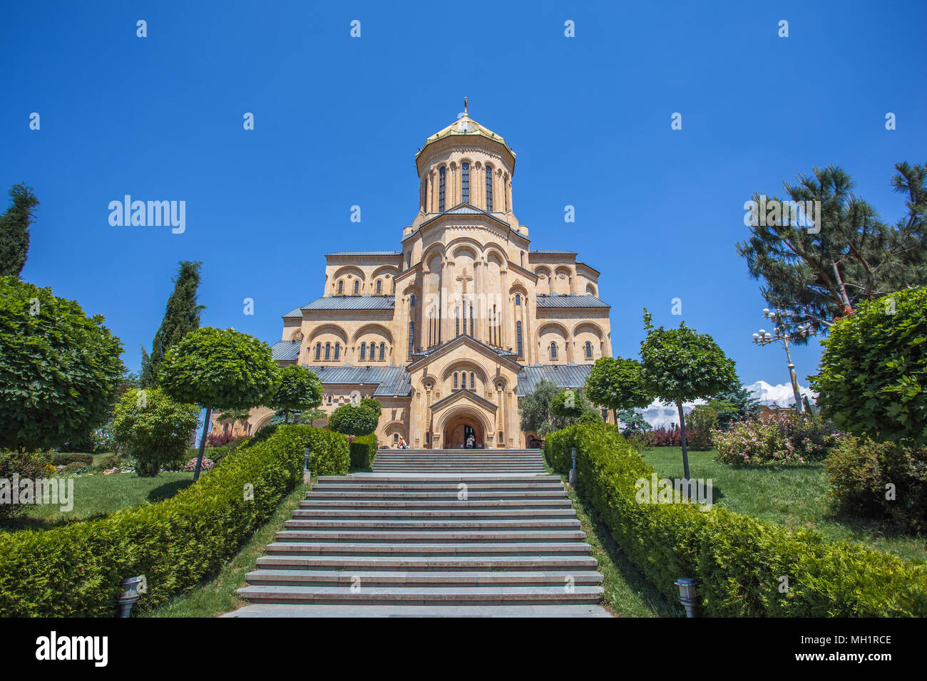 The Holy Trinity Cathedral of Tbilisi commonly known as Sameba in ...