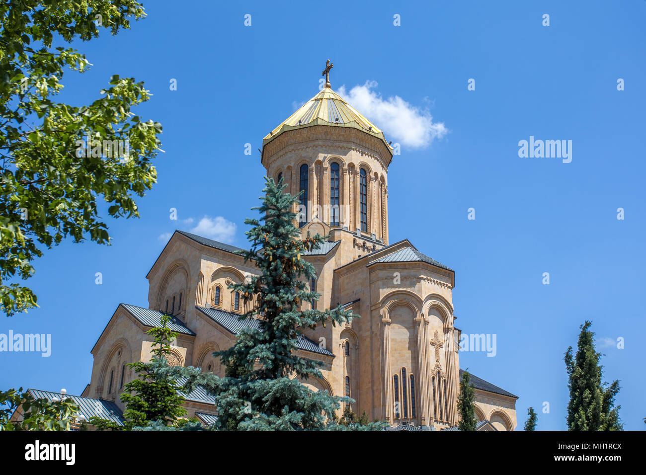 The Holy Trinity Cathedral of Tbilisi commonly known as Sameba in ...