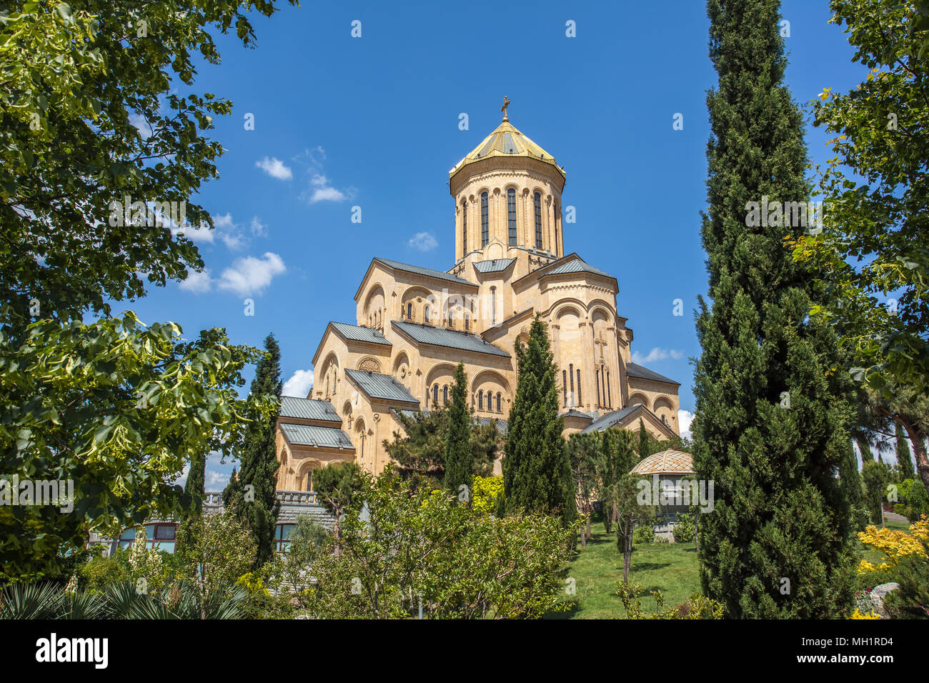 The Holy Trinity Cathedral of Tbilisi commonly known as Sameba in ...