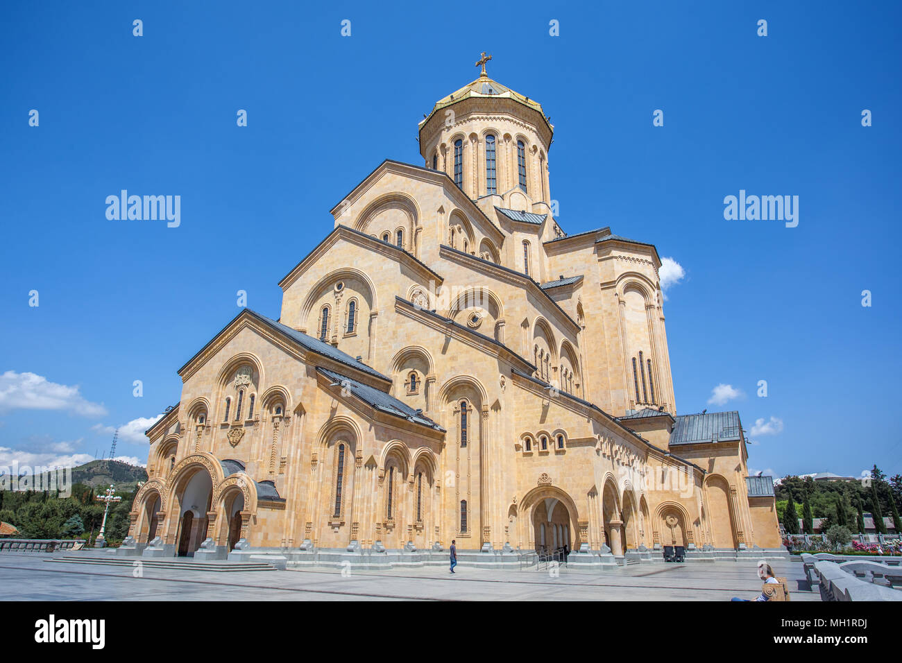 The Holy Trinity Cathedral of Tbilisi commonly known as Sameba in ...