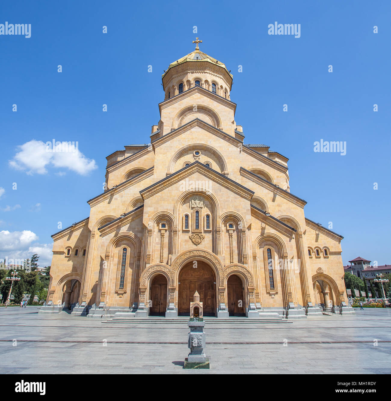 The Holy Trinity Cathedral of Tbilisi commonly known as Sameba in ...