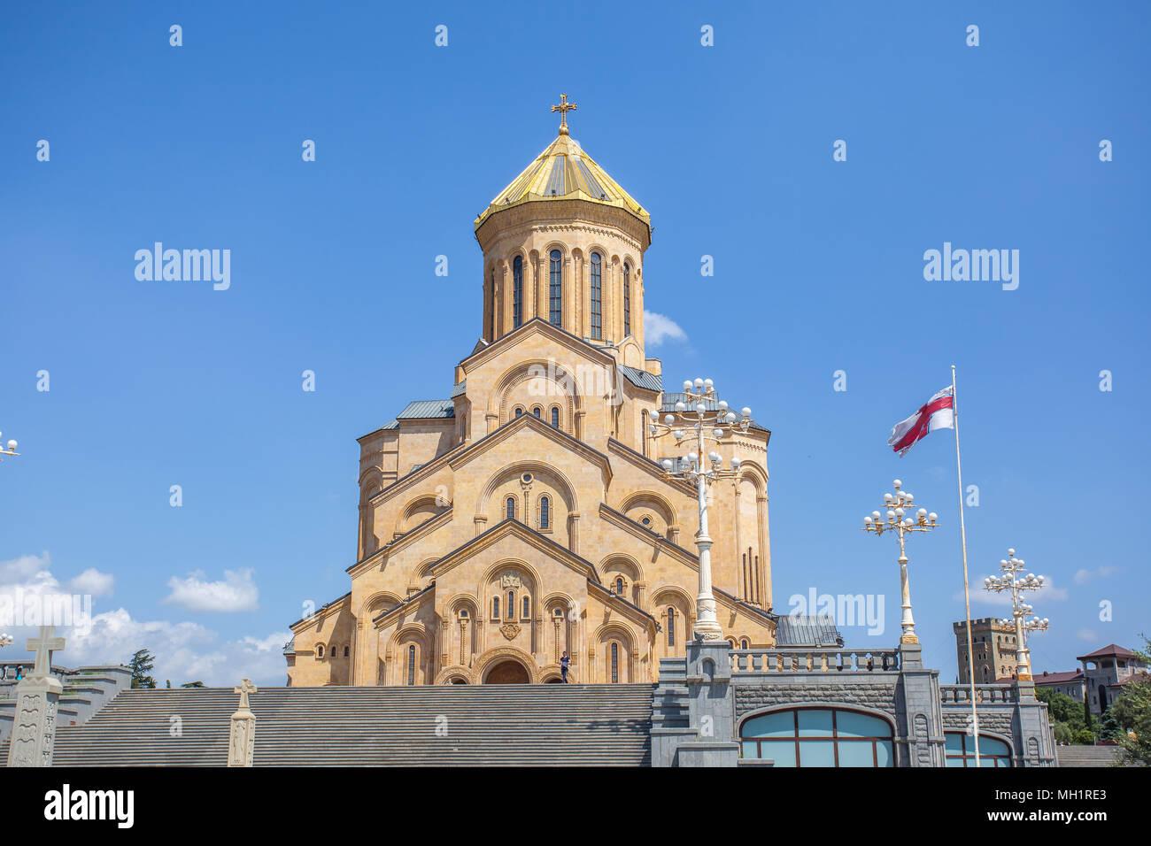 The Holy Trinity Cathedral of Tbilisi commonly known as Sameba in ...